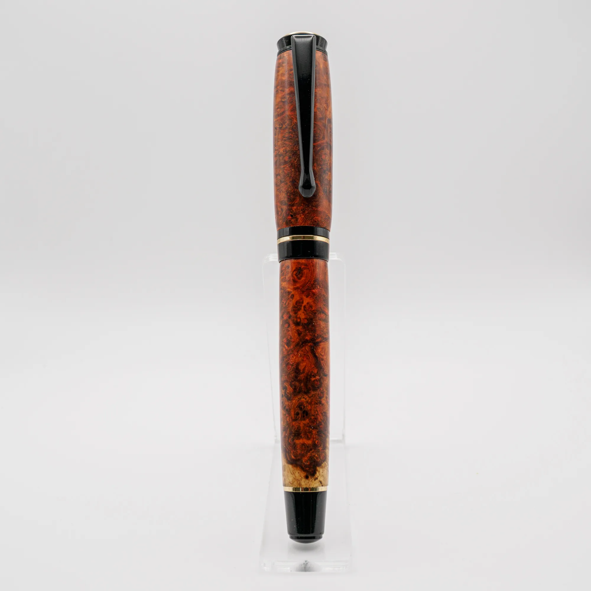 Stabilised Red Amboyna Burl Fountain Pen